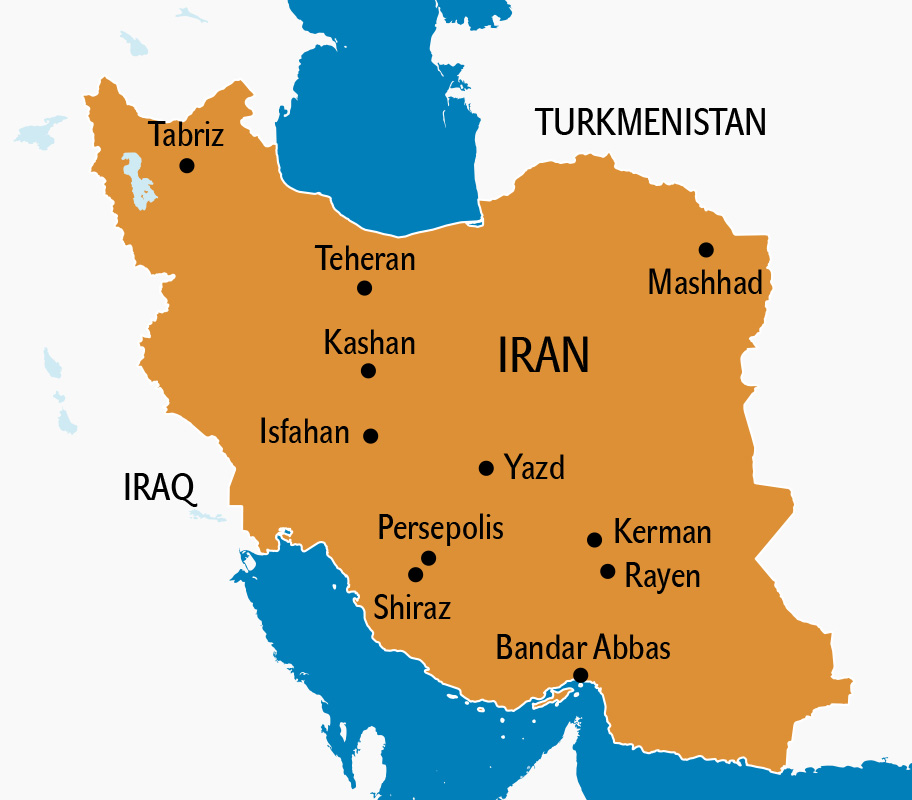 Iran Karte, Iran Landkarte